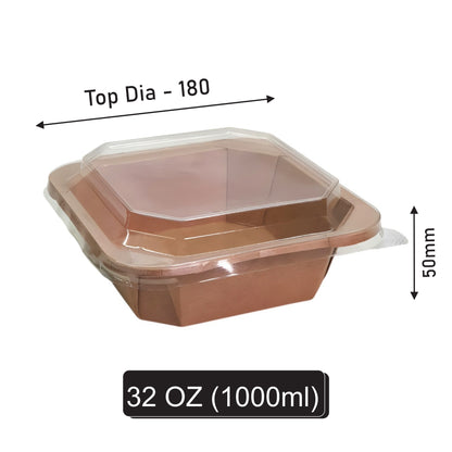 32 oz Square Paper Container