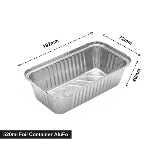 520ml Foil Container AluFo