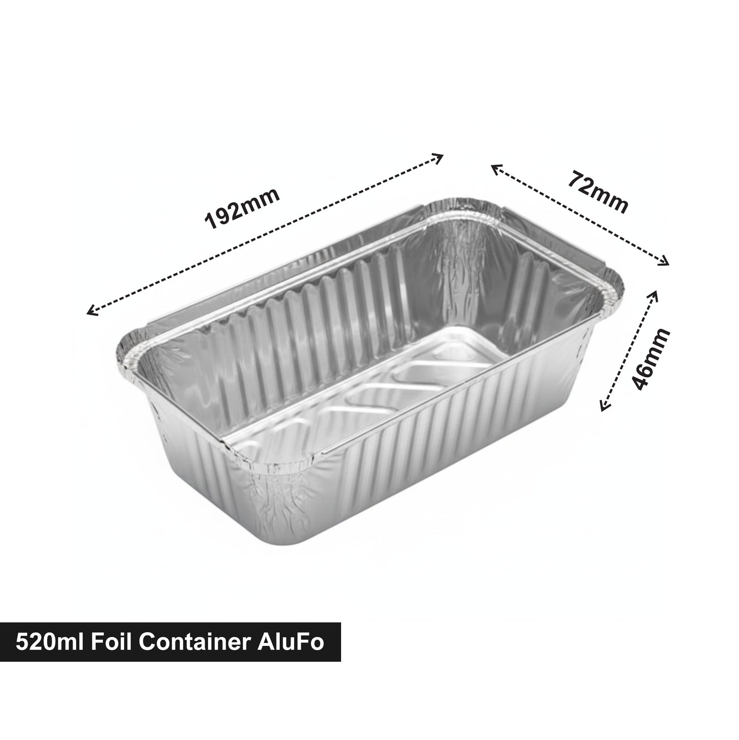 520ml Foil Container AluFo