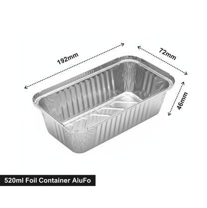 520ml Foil Container AluFo