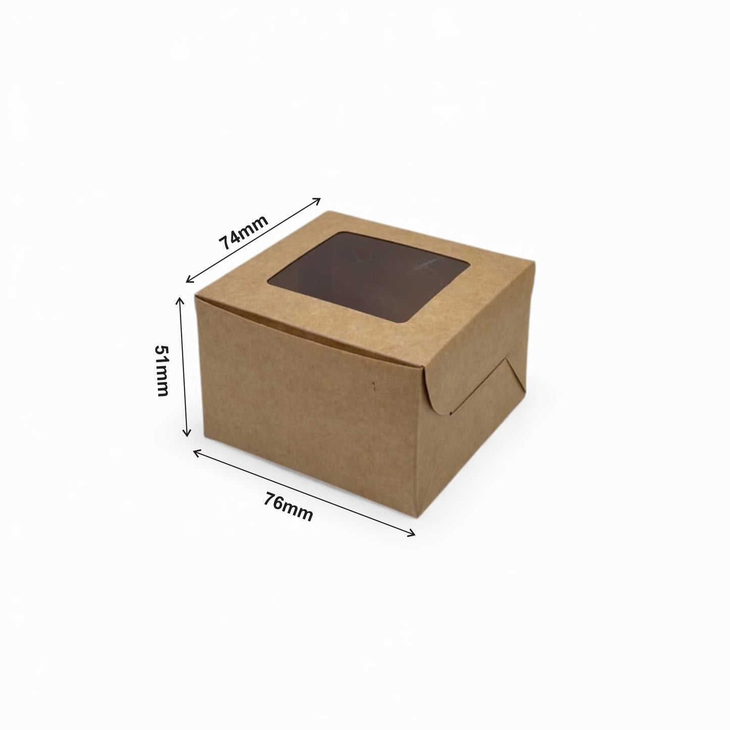 Kraft Window Box 3 x 3 x 2 (280 GSM)
