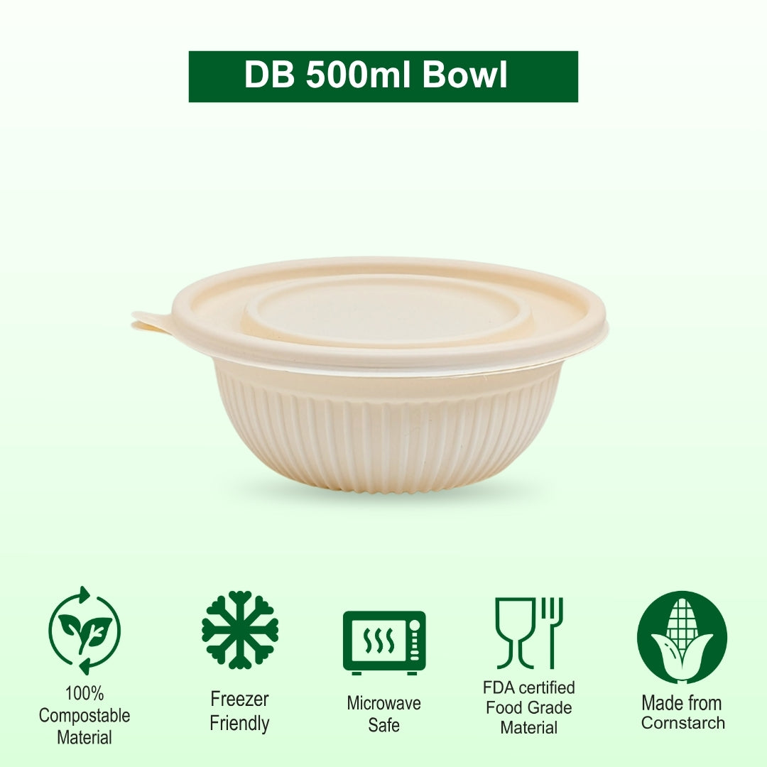 DB 500ml Cornstarch Bowl (WL)