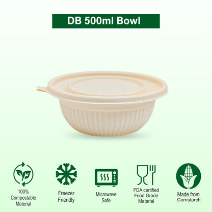 DB 500ml Cornstarch Bowl (WL)