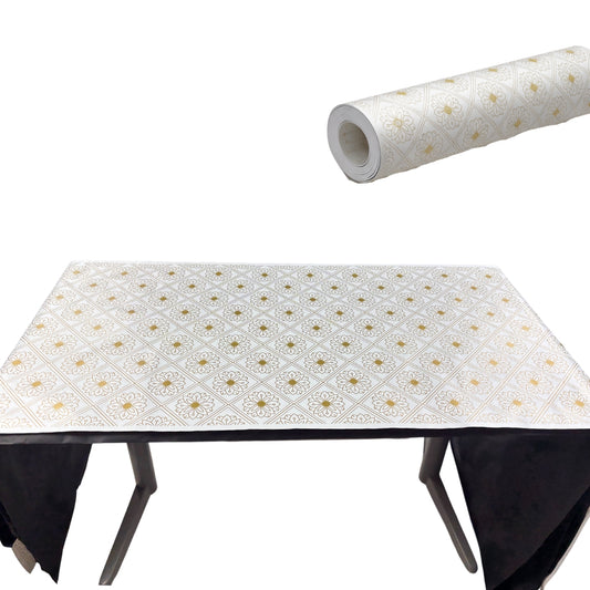 Diamond Flower Table Roll (GOLD , WHITE )