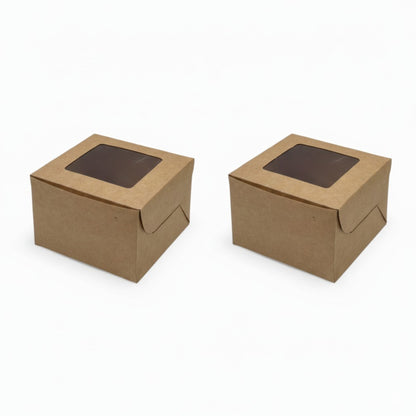 Kraft Window Box 3 x 3 x 2 (280 GSM)