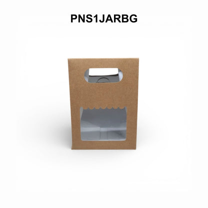 1 Jar Kraft Carry Bag with Window
