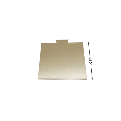 Cake Pastry Board – Square Gold (3.5)