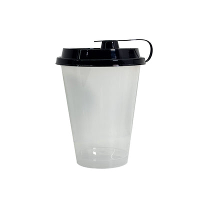 350 ml Paknserve Sipper Container Frosted Finish with Black Lid (90D)