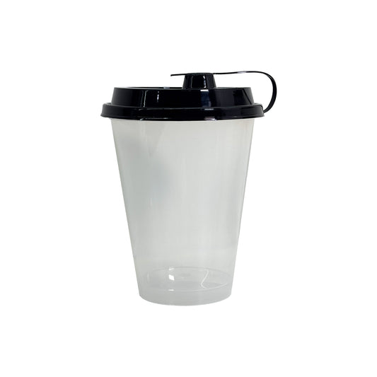 350 ml Paknserve Sipper Container Frosted Finish with Black Lid (90D)