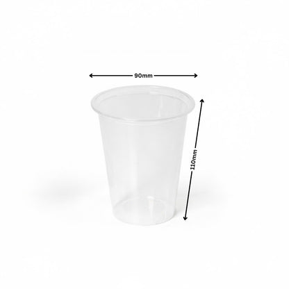 350ML Paknserve reusable sipper container with Black Lid (90 Dia)