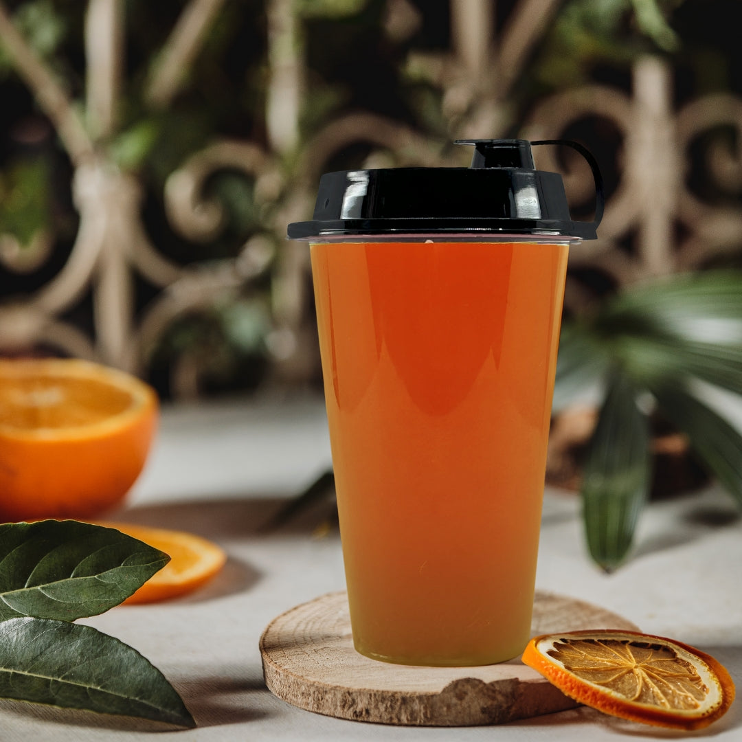 350 ml Paknserve Sipper Container with Black Lid (85D)