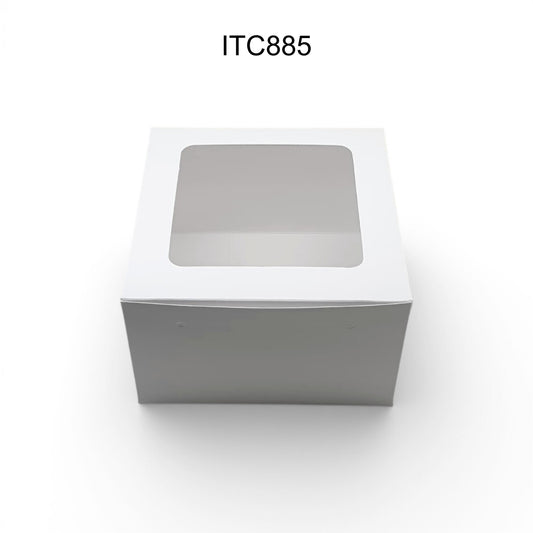 ITC 8x8x5 Inch Window Cake Box For Half Kg Cakes