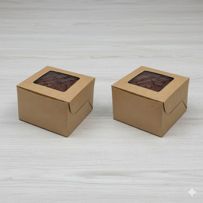 Kraft Window Box 3 x 3 x 2 (280 GSM)