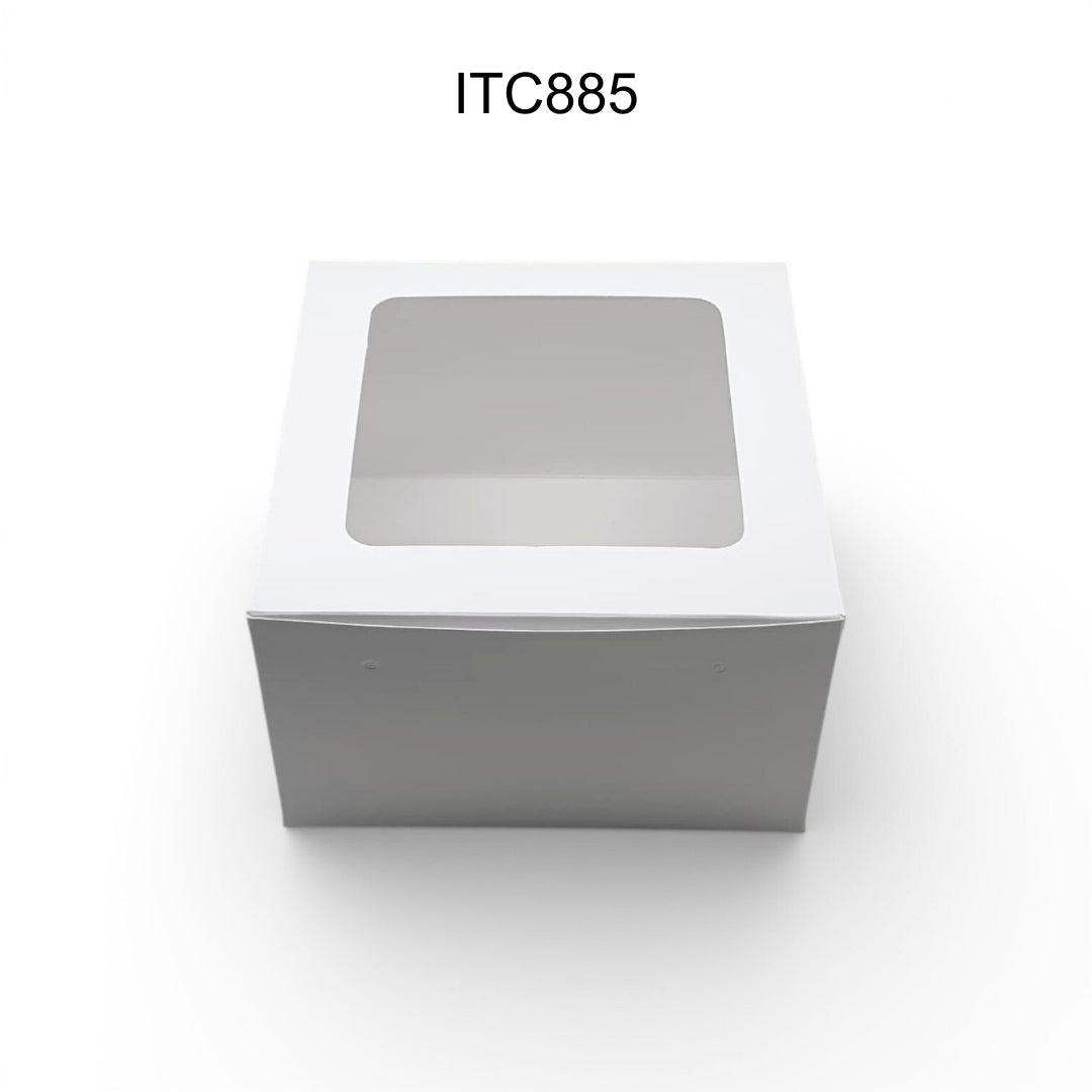 ITC 8x8x5 Inch Window Cake Box