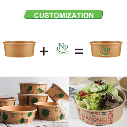 1500 ml Paper Salad Container