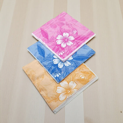 Dinner Tissue 13x13 3 Ply Printed – Floral Assorted
