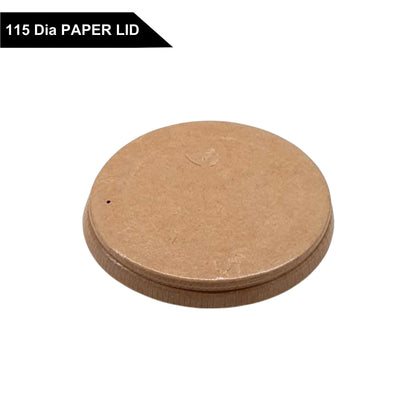 115 Dia Paper Lid for Round Kraft Container