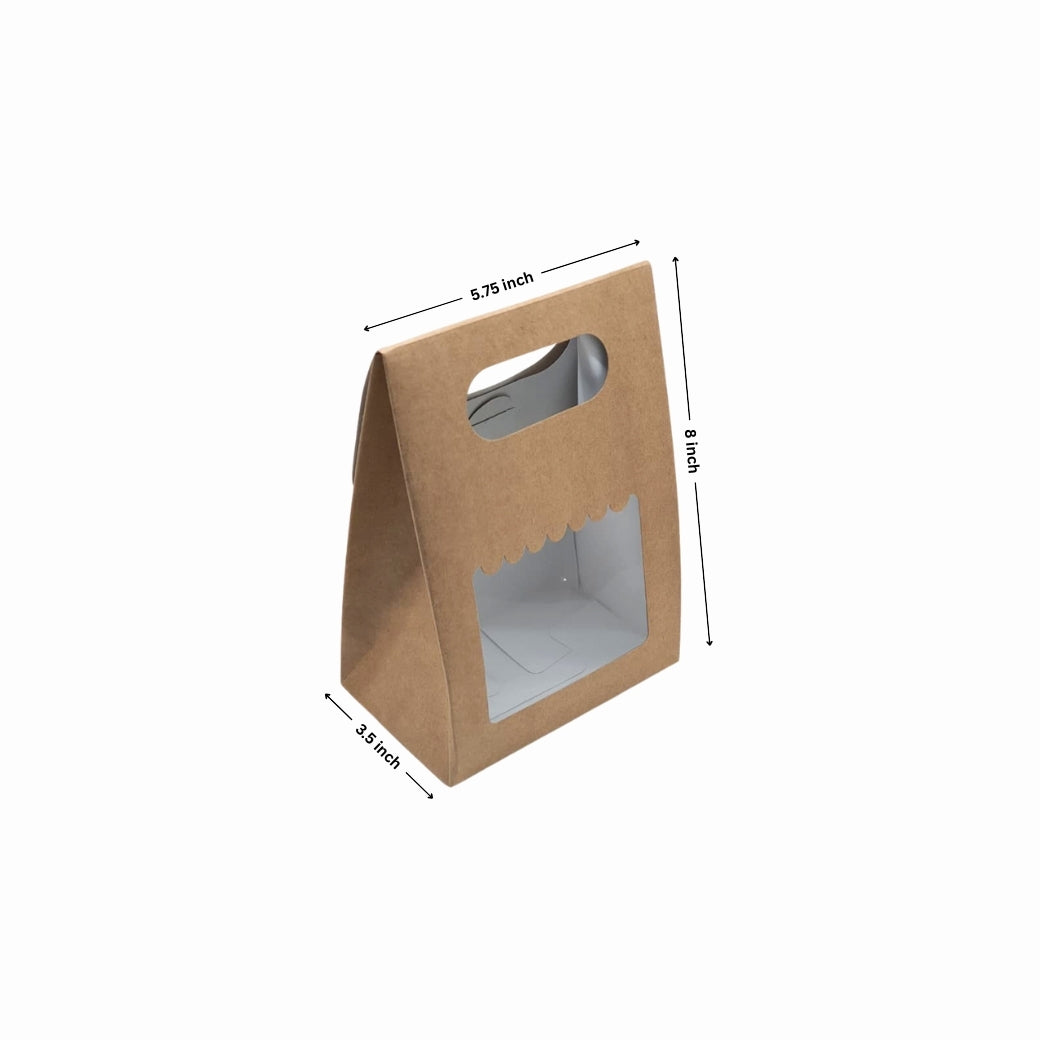 1 Jar Kraft Carry Bag with Window