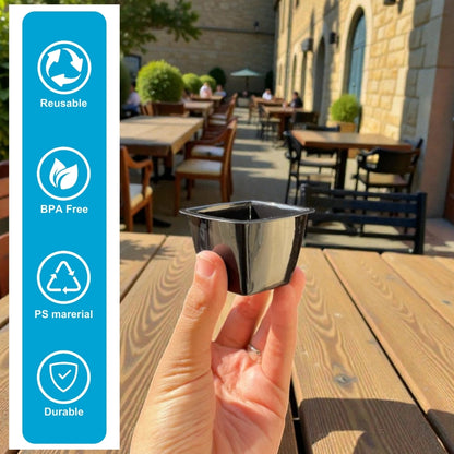 NP PS 18 SQ Jelly Container 60ml Black color