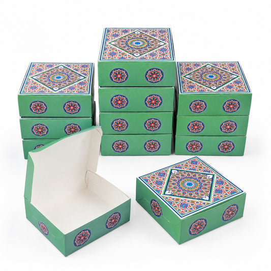 250 g Green Printed Mithai Box Paper – Paknserve