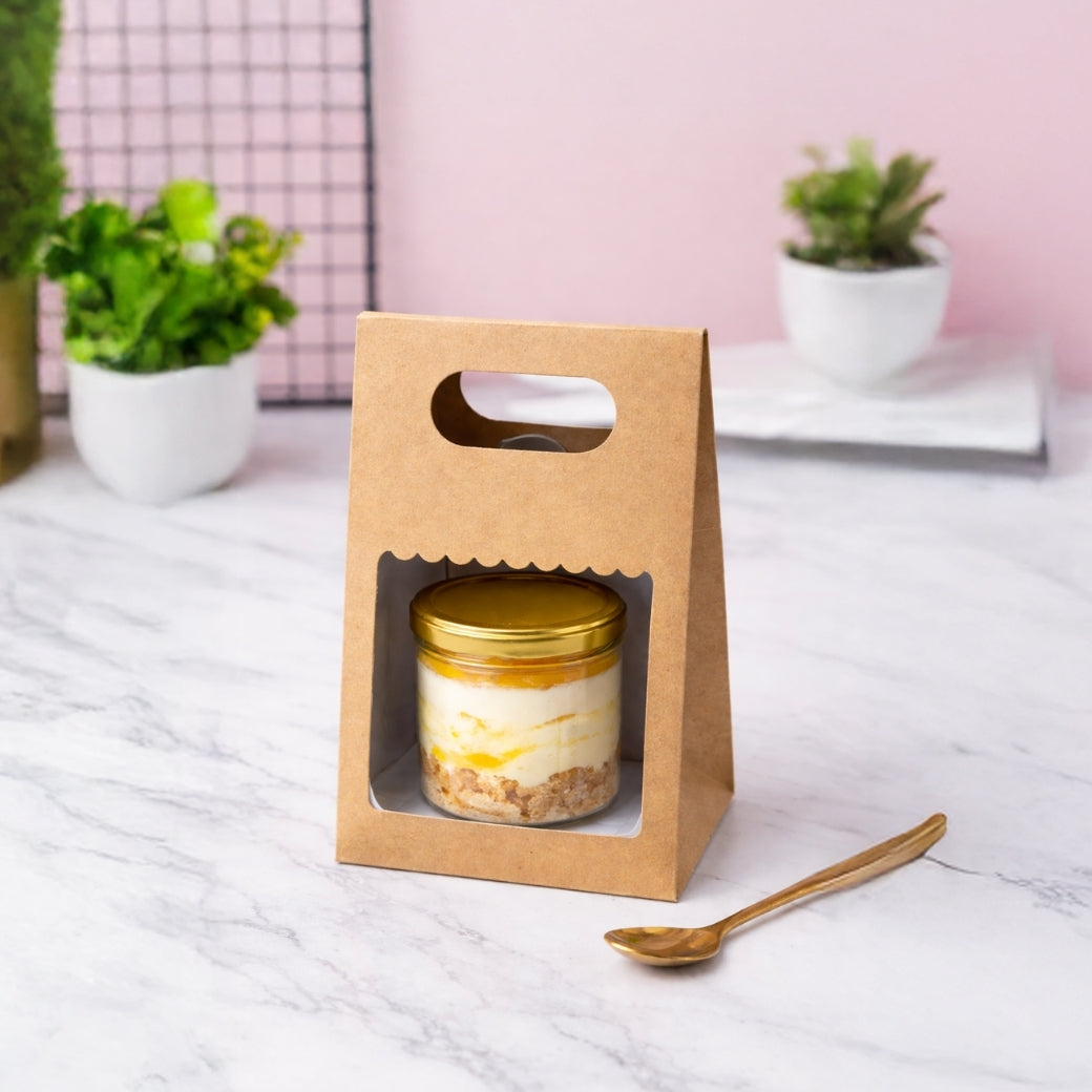 1 Jar Kraft Carry Bag with Window