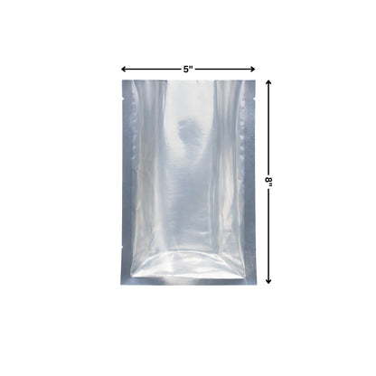 Vacuum Pouch - One Side Clear One Side Metallized (5 x 8")