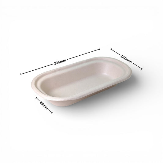 500ml Rectangular Salad Container with Lid