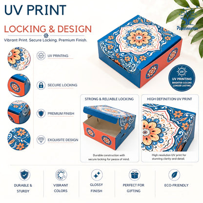100 g Blue Printed Mithai Box Paper – Paknserve