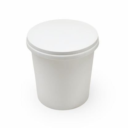 750 ML B2 White Round Paper Container