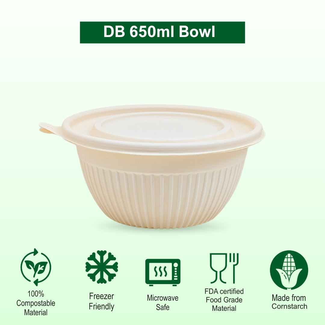 DB 650ml Cornstarch Bowl (WL)