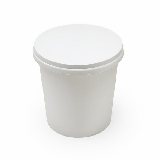 500 ML B2 White Round Paper Container
