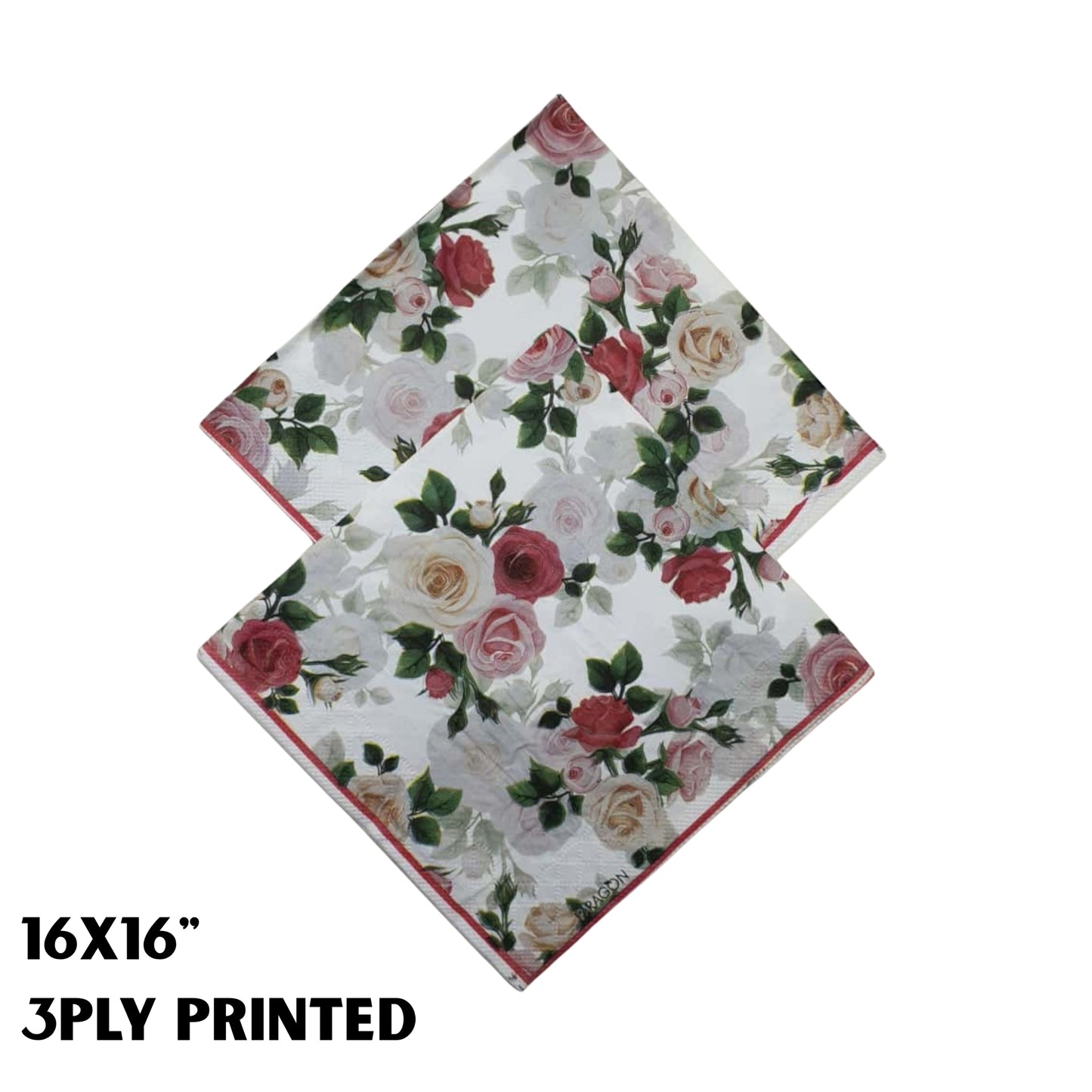Dinner Tissue 16x16 3 Ply Flower Print