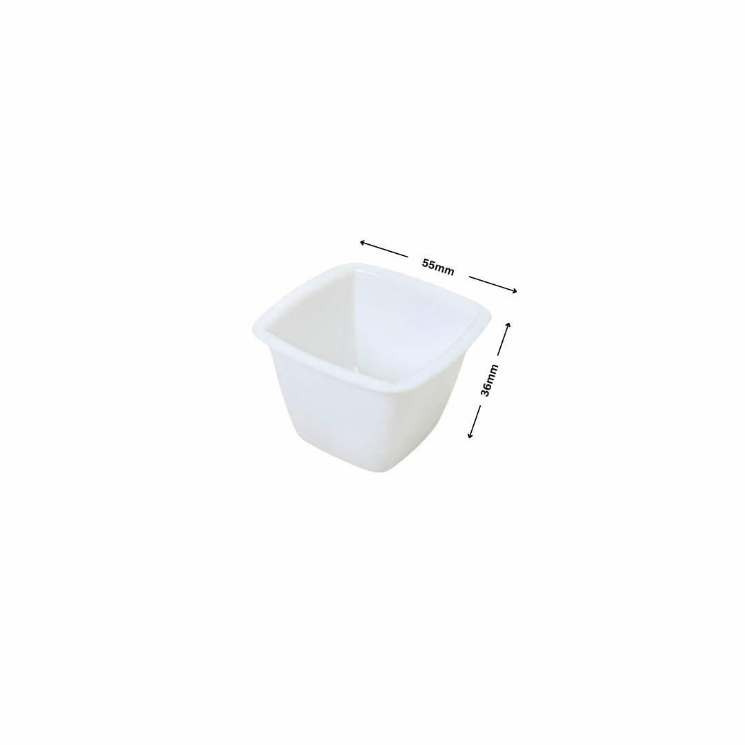 NP PS 18 SQ Jelly Container 60ml White color