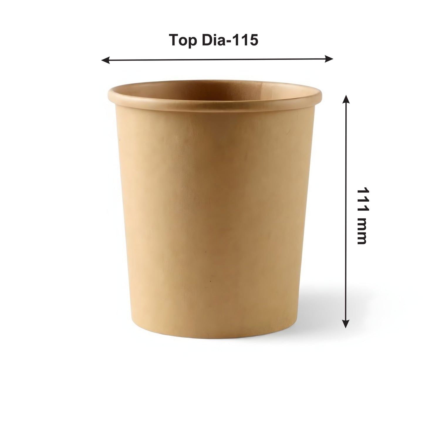 750 ml Kraft Round Paper Container