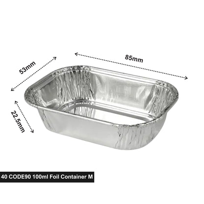 40 CODE90 100ml Foil Container Minda