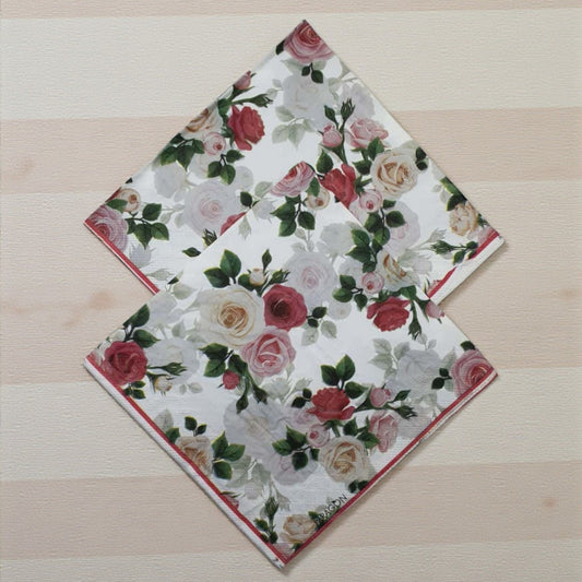 Dinner Tissue 16x16 3 Ply Flower Print