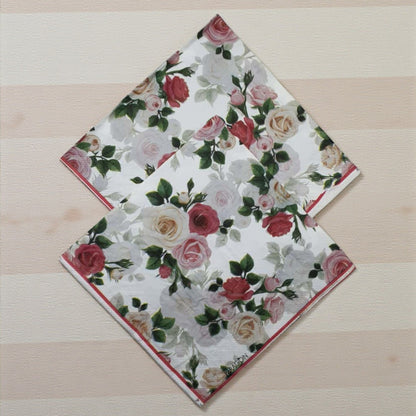 Dinner Tissue 16x16 3 Ply Flower Print