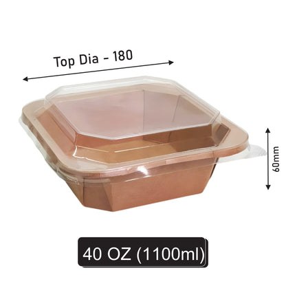 40 oz Square Paper Container