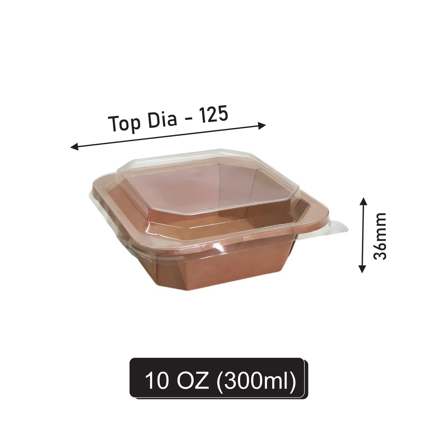 10 oz Square Paper Container