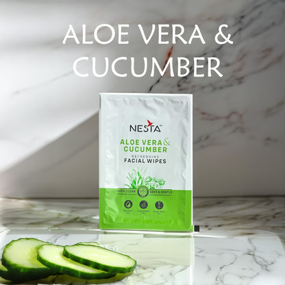 Aloe Vera & Cucumber Facial Wipes