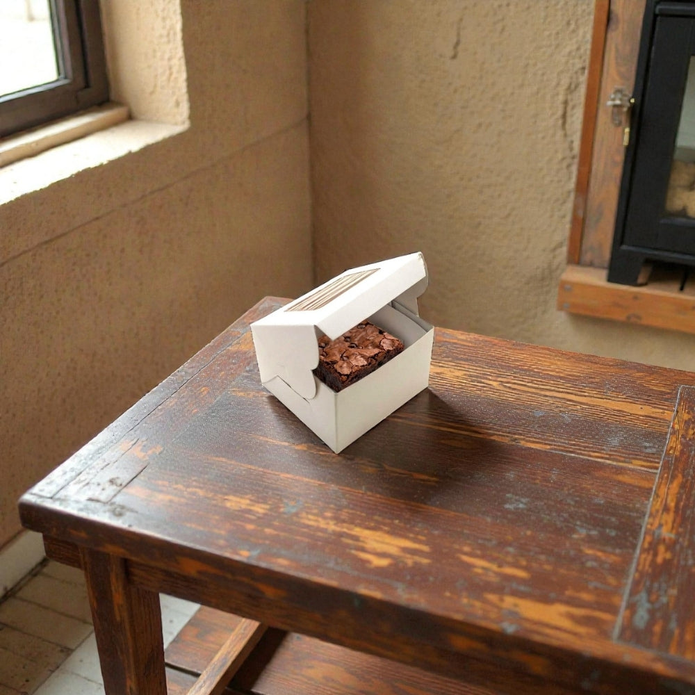 ITC 3x3x2 Inch Window Brownie Box for one Brownie