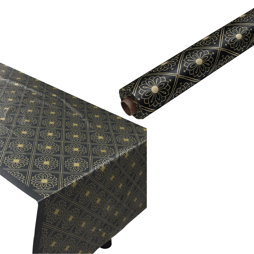 Diamond Flower Table Roll (GOLD , BLACK )