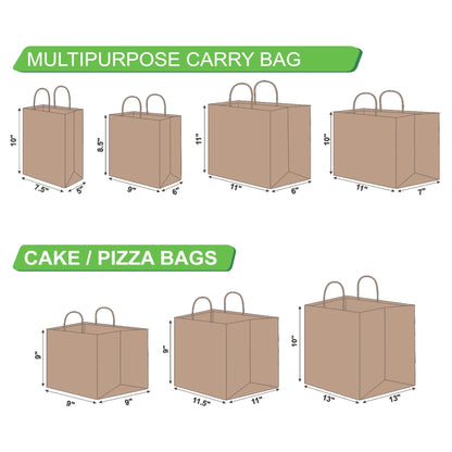 7.5 x 5 x 10 Inch Paper Carry Bag