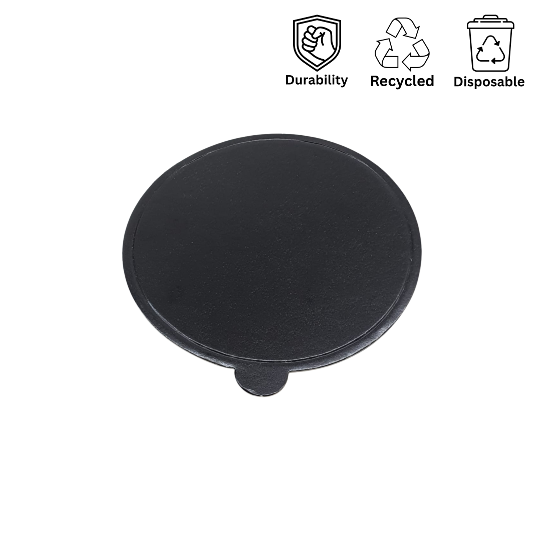 Cake Pastry Board – Round Black (3.5)