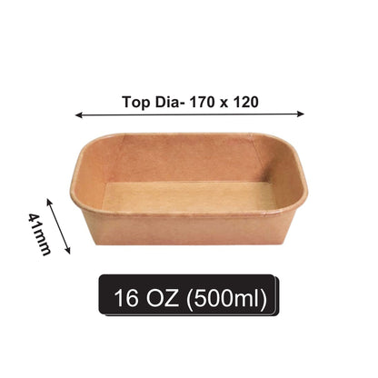 500 ml Rectangle Paper Container