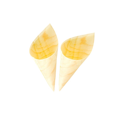 5 Inch Pinewood Serving Cone