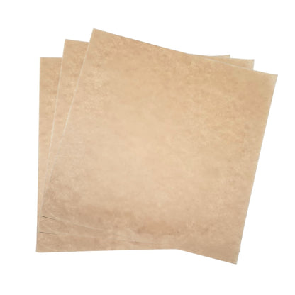 Ecowrap Plain Cut Sheet 12 X 12 inch inch Brown color (250 Sheets) Butter Paper