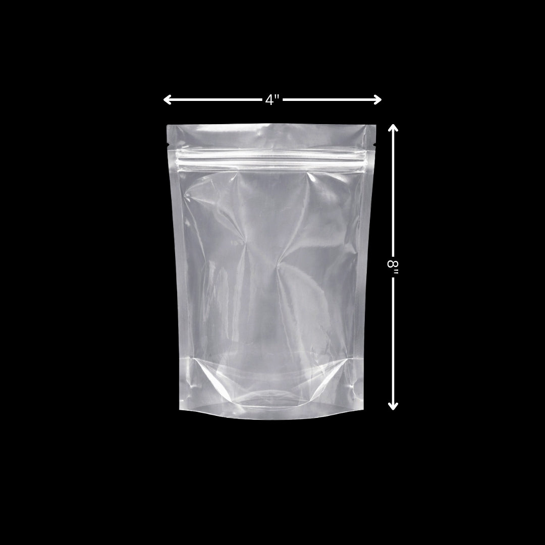 Stand Up Zipper Pouch Extra Clear 4 x 8
