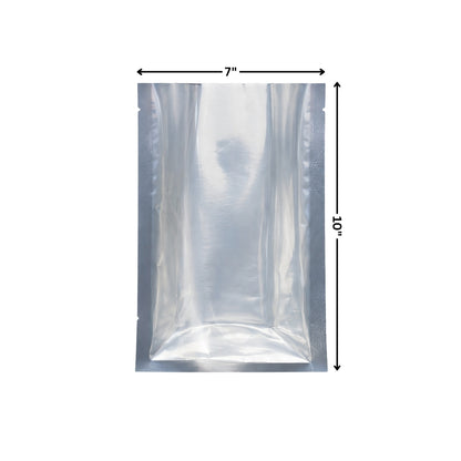 Vacuum Pouch - One Side Clear One Side Metallized (7 x 10")