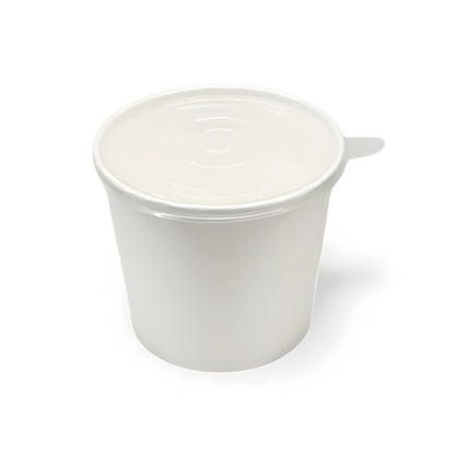 900 ML B3 White Round Paper Container